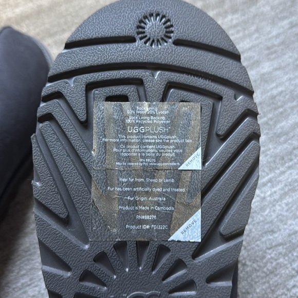 Men’s Tasman UGG Slippers in Dark Grey Size 11 - Picture 4 of 4